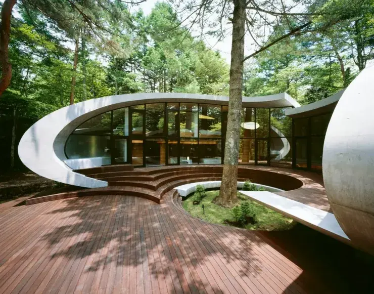 Résidence à l'architecture organique